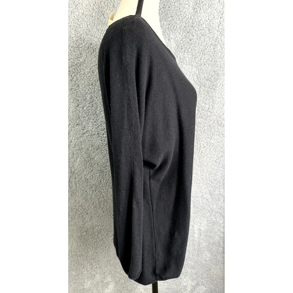 Michael Kors MMK Classic Sweater Womens Medium Black‎ Lightweight Knit Corpcore